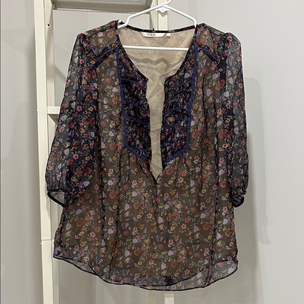 Floral Sheer Women's Top